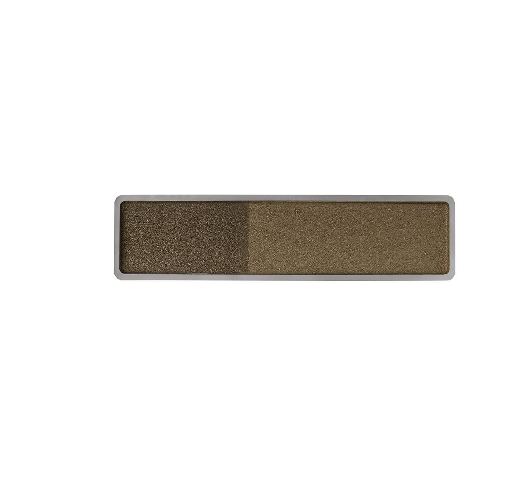 Natural Glass Eyebrow Powder 02 with Brush (Medium Brown)