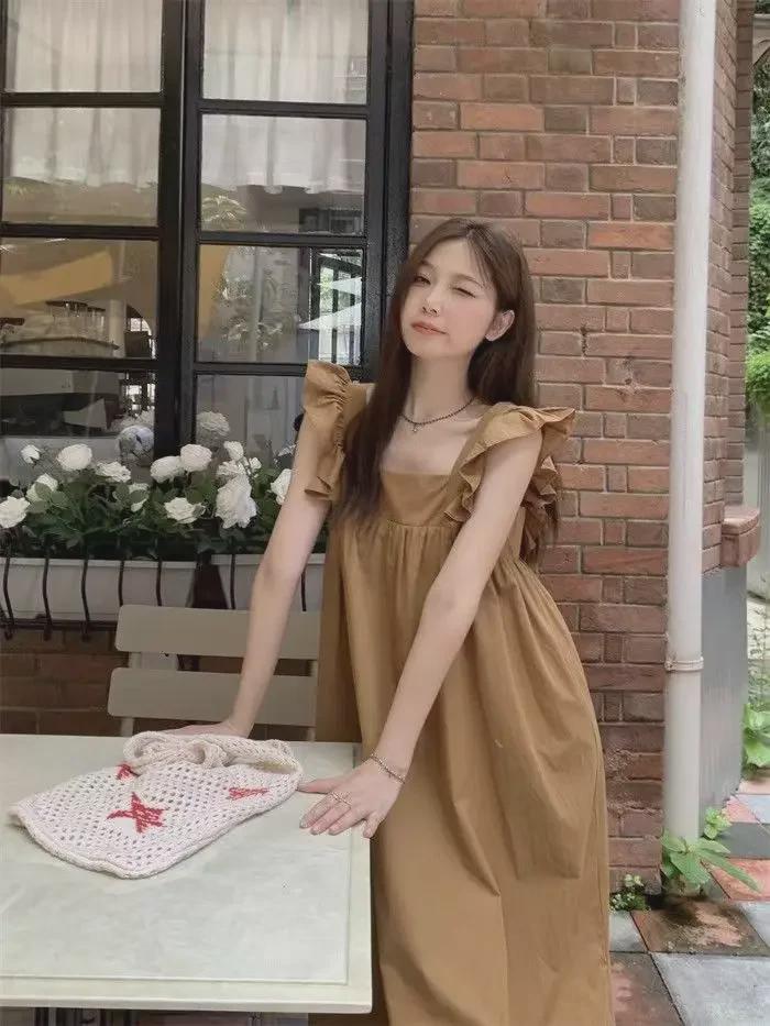 Summer 2023 Maternity Dress with Back Bow Tie