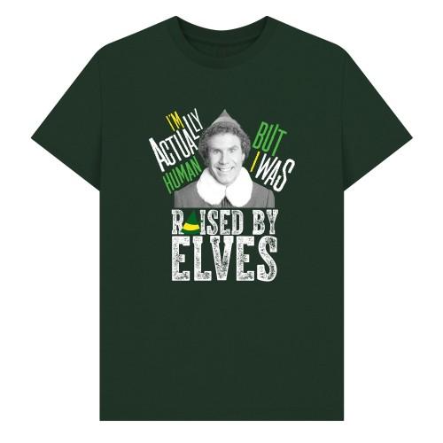 Elf Unisex Adult IÂ´m Actually Human T-Shirt