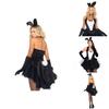 Sexy Women's Bunny Rabbit Costume Cosplay Tuxedo Halloween Outfit With Sweety Bow