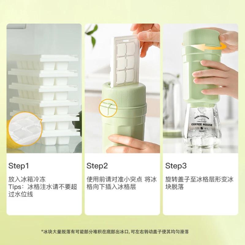 Ice Grid Food Grade Ice Block Ice Making Mold Summer Household Ice Block Making Lazy People Twist Ice To Make Ice Grid