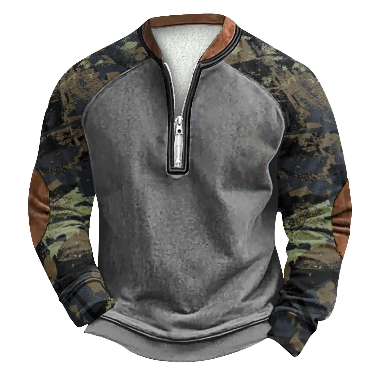 

Мужская зимняя толстовка с пряжкой Мужская толстовка с принтом M