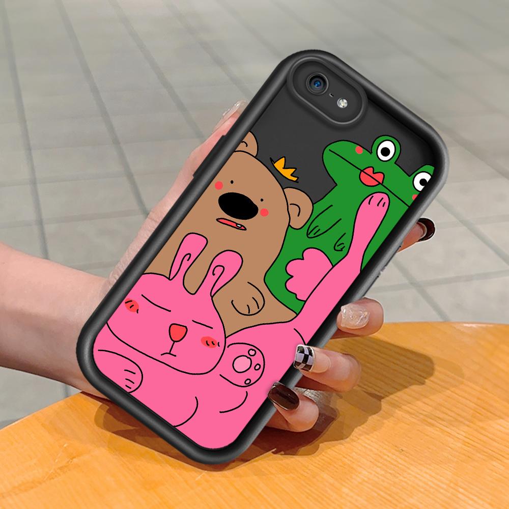 Soft Silicone Square Ladder Printing Pattern Phone Casing Full Cover Camera Shockproof Protection Rubber Case for iPhone Infinix Tecno OnePlus