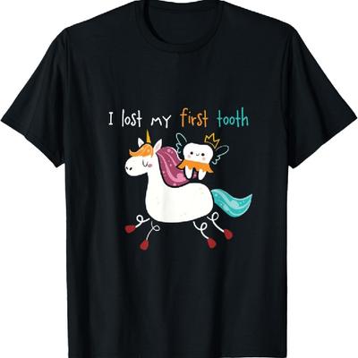 Baby Teeth Fairy Unicorn I I Lost My First Tooth T-Shirt