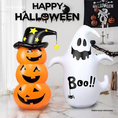 Halloween Pumpkin Ghost Lantern & Props - Window & Mall Decorations