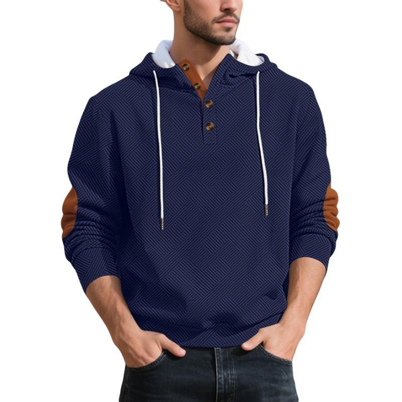 2025 New Autumn and Winter Men's Simple Trendy Loose Hooded Casual Fashion Pullover Sweatshirt Long-sleeved Top