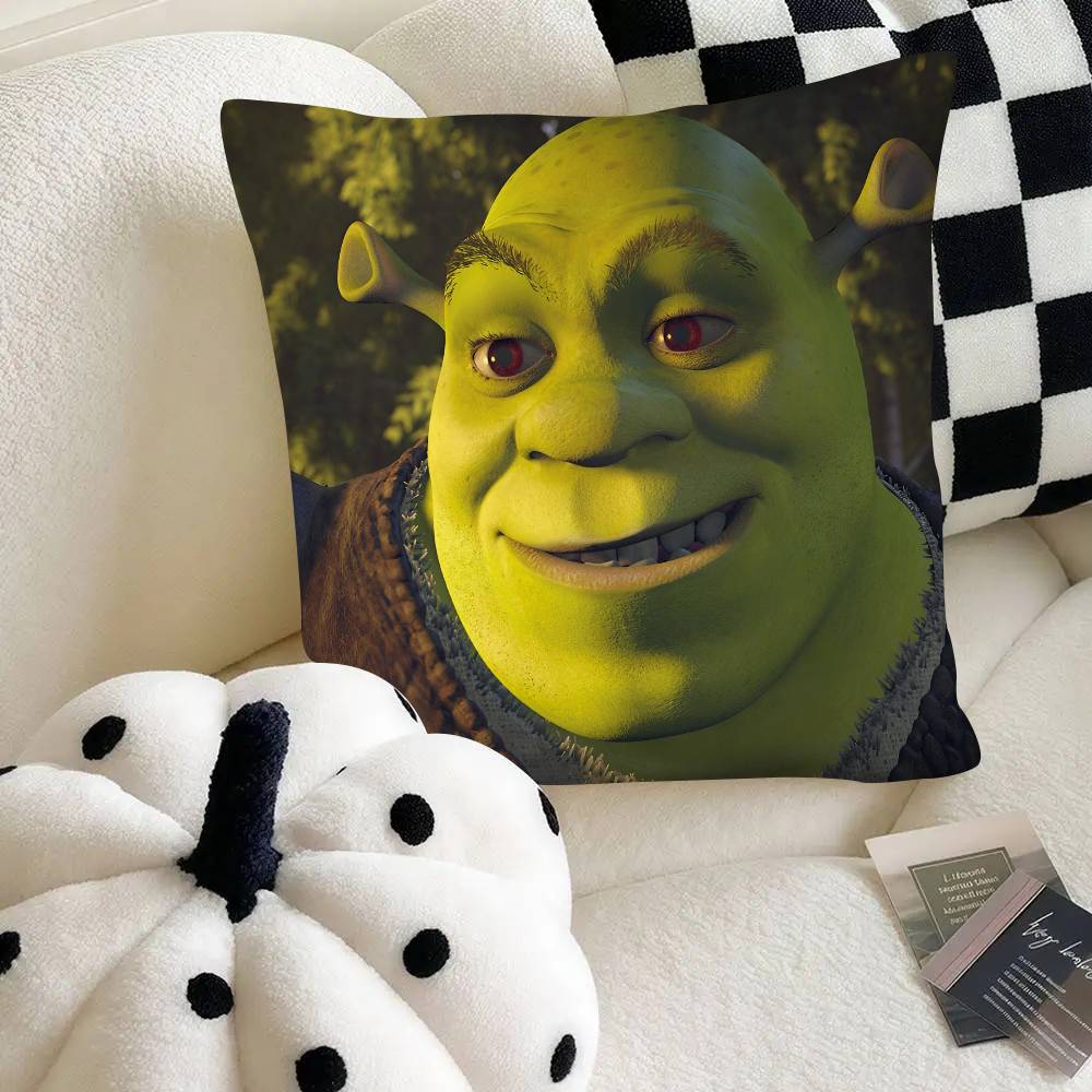 Fantasy Movie Funny SShrek Pillow Case Fashion Square Pillowcase Bedroom Sofa Room Ins Decoration Leisure