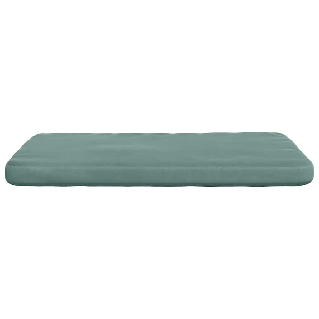 Seat Cushion Set 4 pcs Teal Green 40 x 40 x 3 cm Velvet