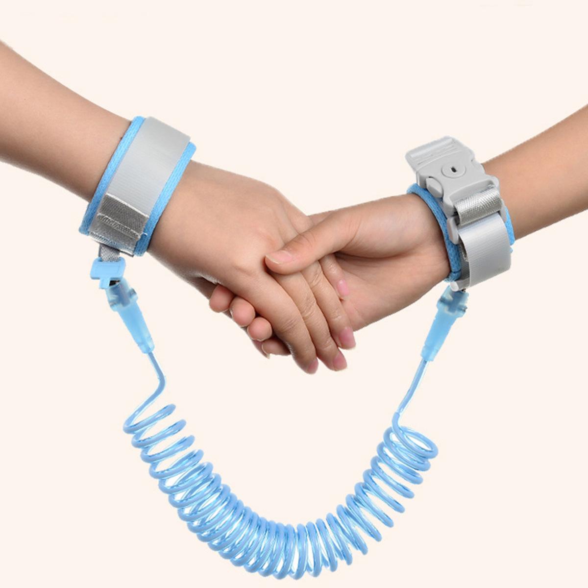 

Baby Safety 2M Anti Lost Traction Rope for Kids Wristband Lock and Key Safety Traction Belt for Children Travel Outdoor