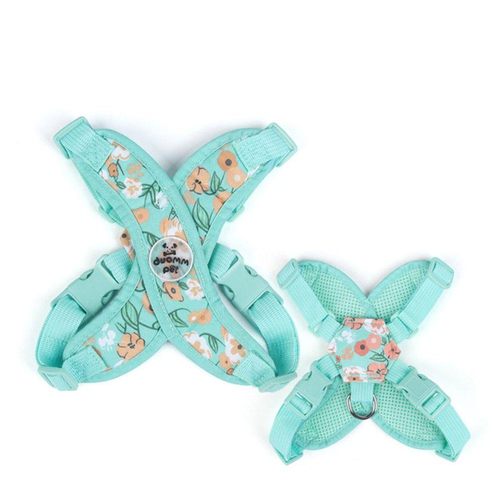 Verstellbares X-förmiges Hundegeschirr Weste Ausbruchsicher Atmungsaktiv Welpe Katze Brustgurte Leichtgewicht mit Gurt