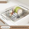 Stainless Steel Retractable Draining Basket for Sink and Vegetable Washing