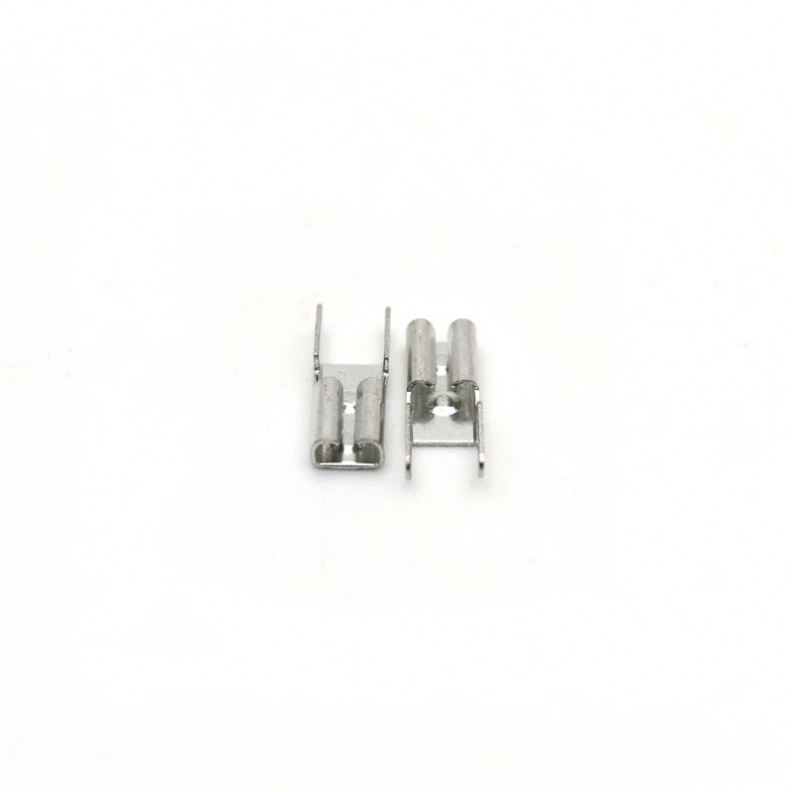 100pcs 2.8mm Spring Circuit Board Plug-In Female Terminal Tin Plated Copper Wire Ear Connection Electronic Components