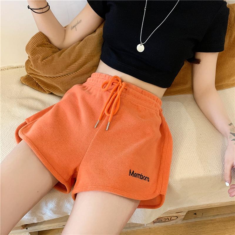 High Waist Shorts Women Summer Loose Slim Casual Wear Sports Black Wide Legs High Waist Home Pajama Pants
