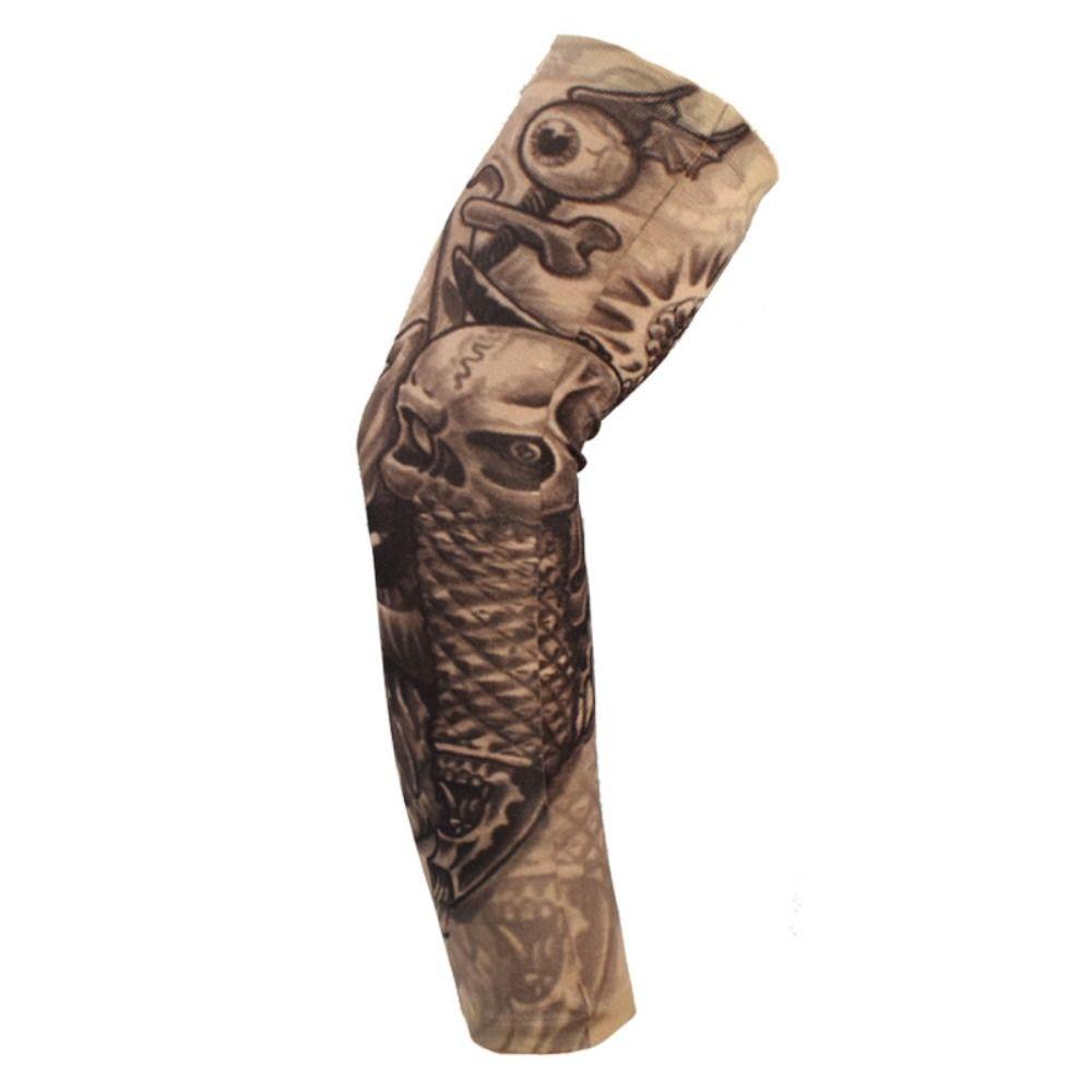

Breathable Flower Arm Tattoo Sleeve UV Protection Sun Protection Cover Cycling Arm Sleeve Summer Style 27