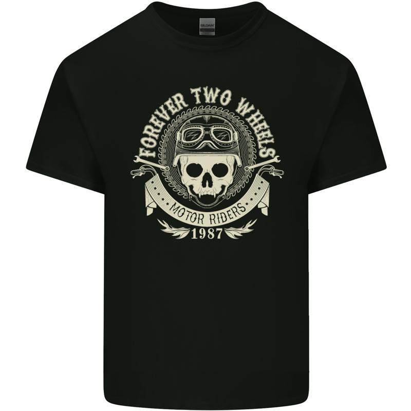 

Forever Two Wheels Biker Cotton Men s T-Shirt - Men s Summer Cotton Graphic Tee S разноцветный