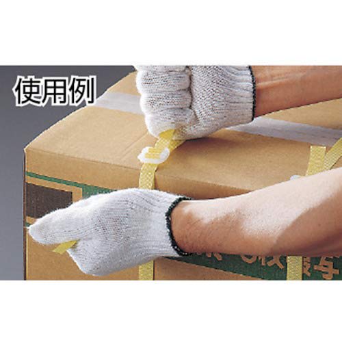 TRUSCO Hand Tightening PP Band 15.5mm X 1000m Roll Cardboard Pack Yellow TPP-155YD