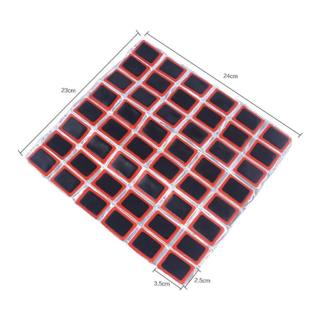 GARVALON 48pcs Tire Patch Pull Patch Bicycle Accessories Bicycle Tire Repair Tool Black