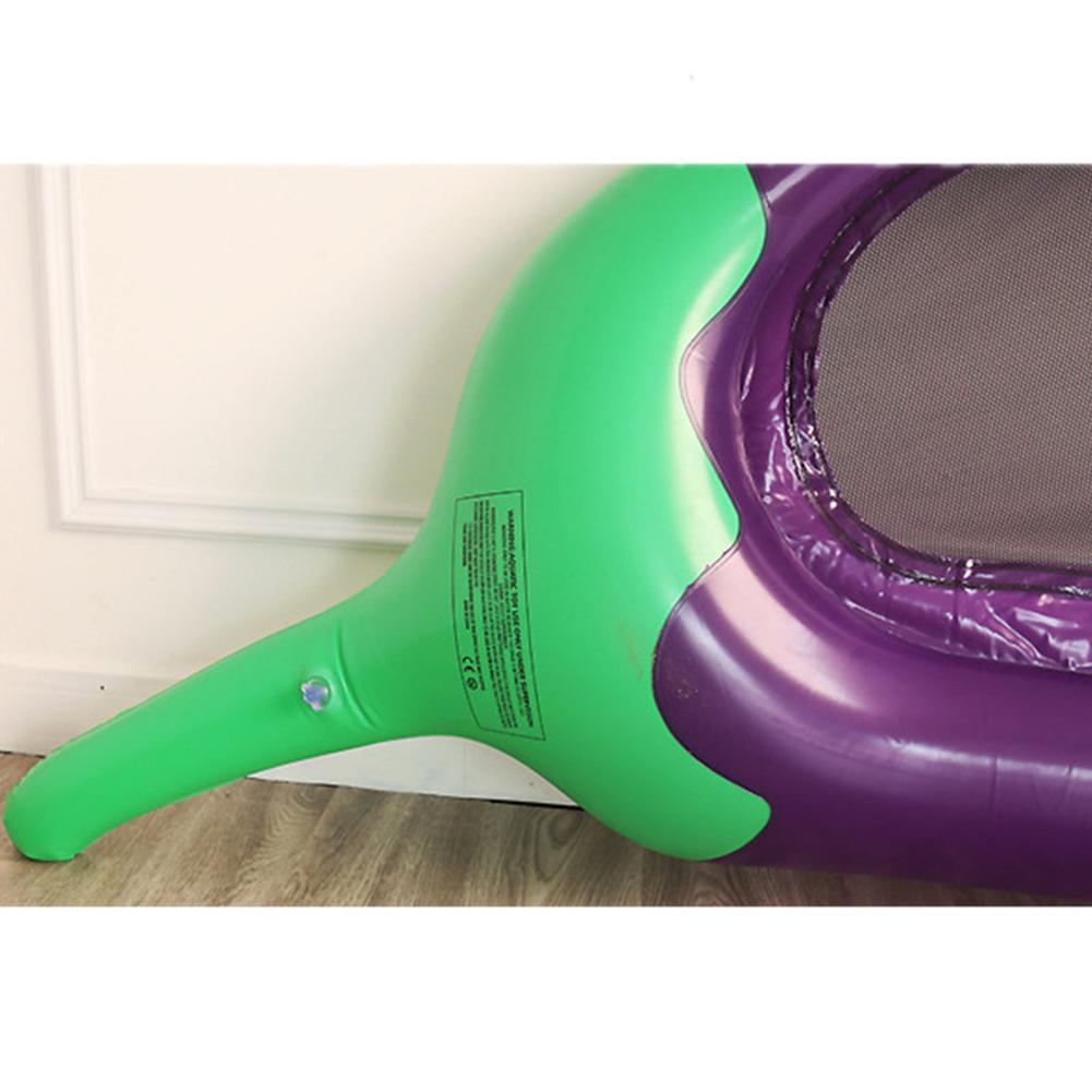 Inflatable Eggplant Floating Row Floating Bed Swimming Float Lounge Chair Summer Water Toyn