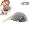 Cute 35cm Mouse Doll Plush Flower Branch Rat Doll Cartoon Soft Animal Figure Kids Gift Birthday Plush Animal