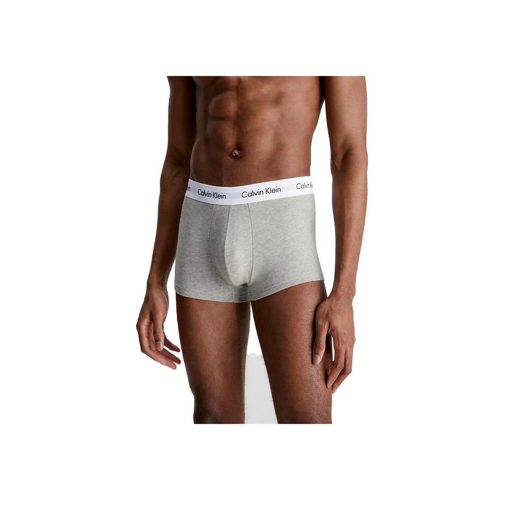 Calvin Klein Logo Low Rise Boxer Briefs 3 Pack Men Underwear Gray U2664GKS0