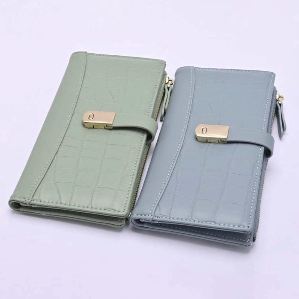 Large Capacity Women Purse Wallets PU Leather Money Bag Portable PU Coin Purse  Shopping