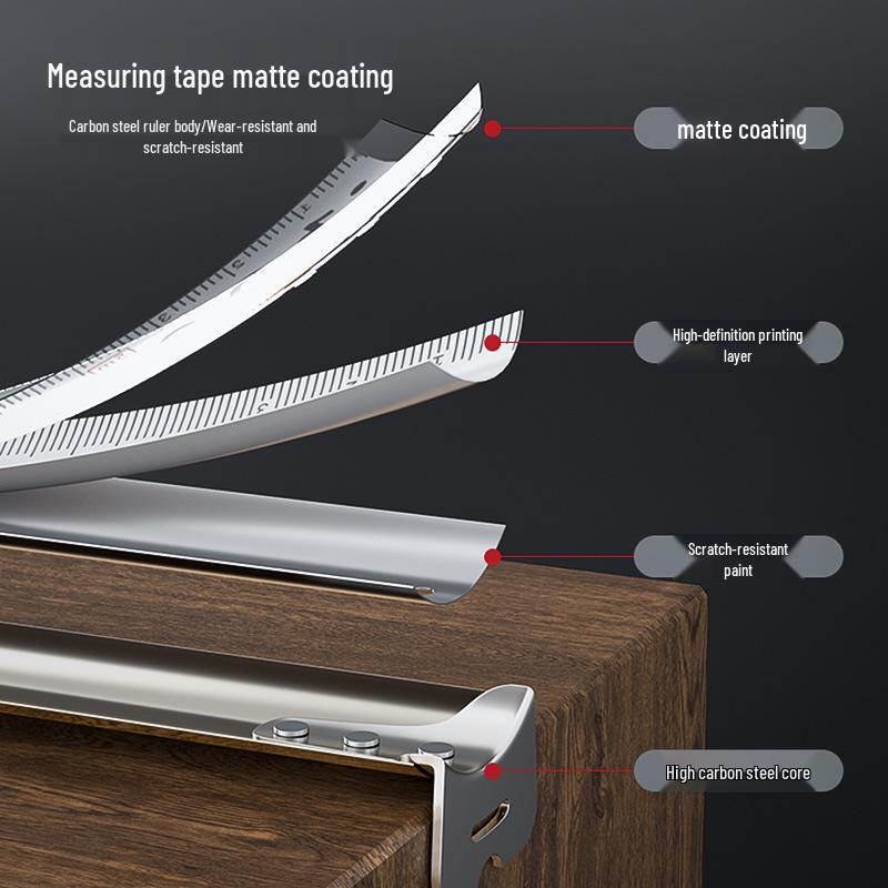 Waterproof Steel Tape Measure - Thickened 5m, 3m Box, 10m Circle, Household Use