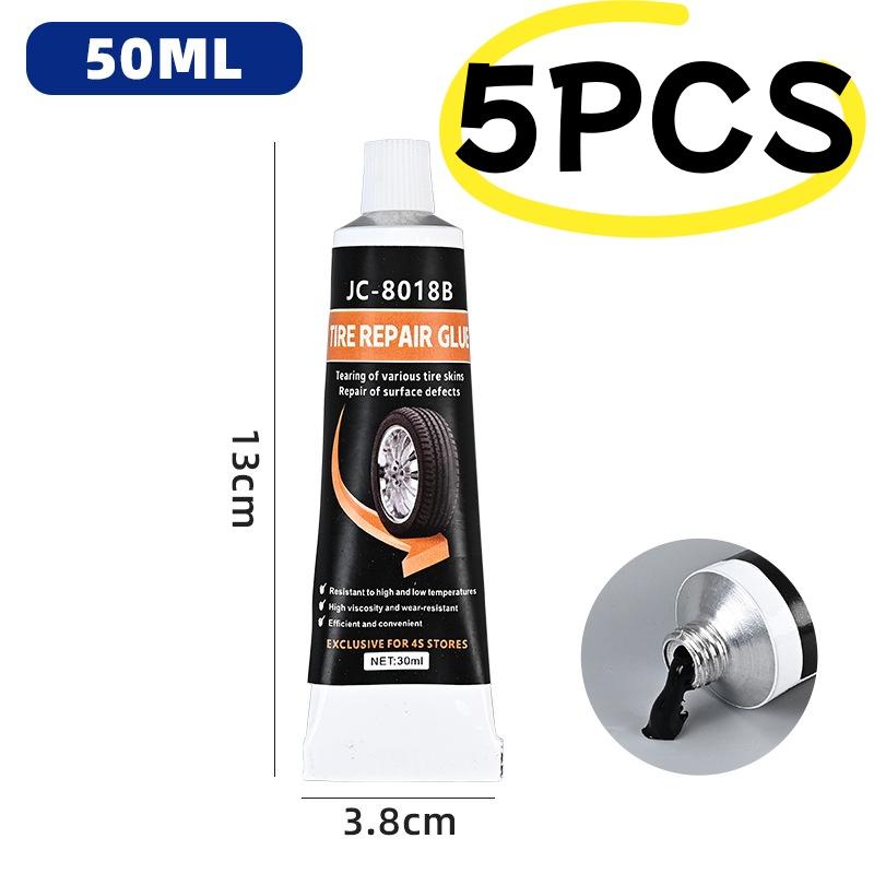 Car Bike Tire Repair Paste High Temp Resistant Black Glue Remover for Emergency Repair in Garage and Road Trips