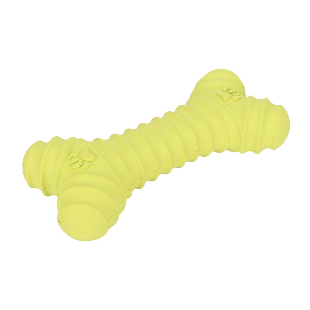 Dog Chew Toy Puppy Teething Bone Latex Teether Squeaky Comfortable Chewing for Pet Chewer