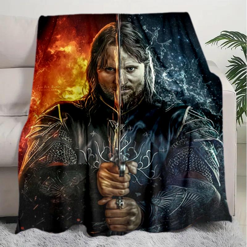 1PC The Lord of the Rings blanket, all-season lightweight home office outdoor nap multifunctional blanket, Christmas gifts