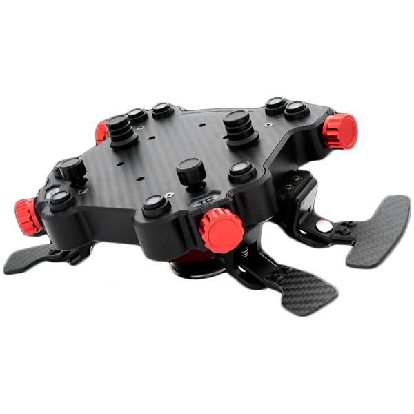 Simagic gt1 steering wheel with gt pro hub(k) gear shift and clutch paddles, leather, qr70 included