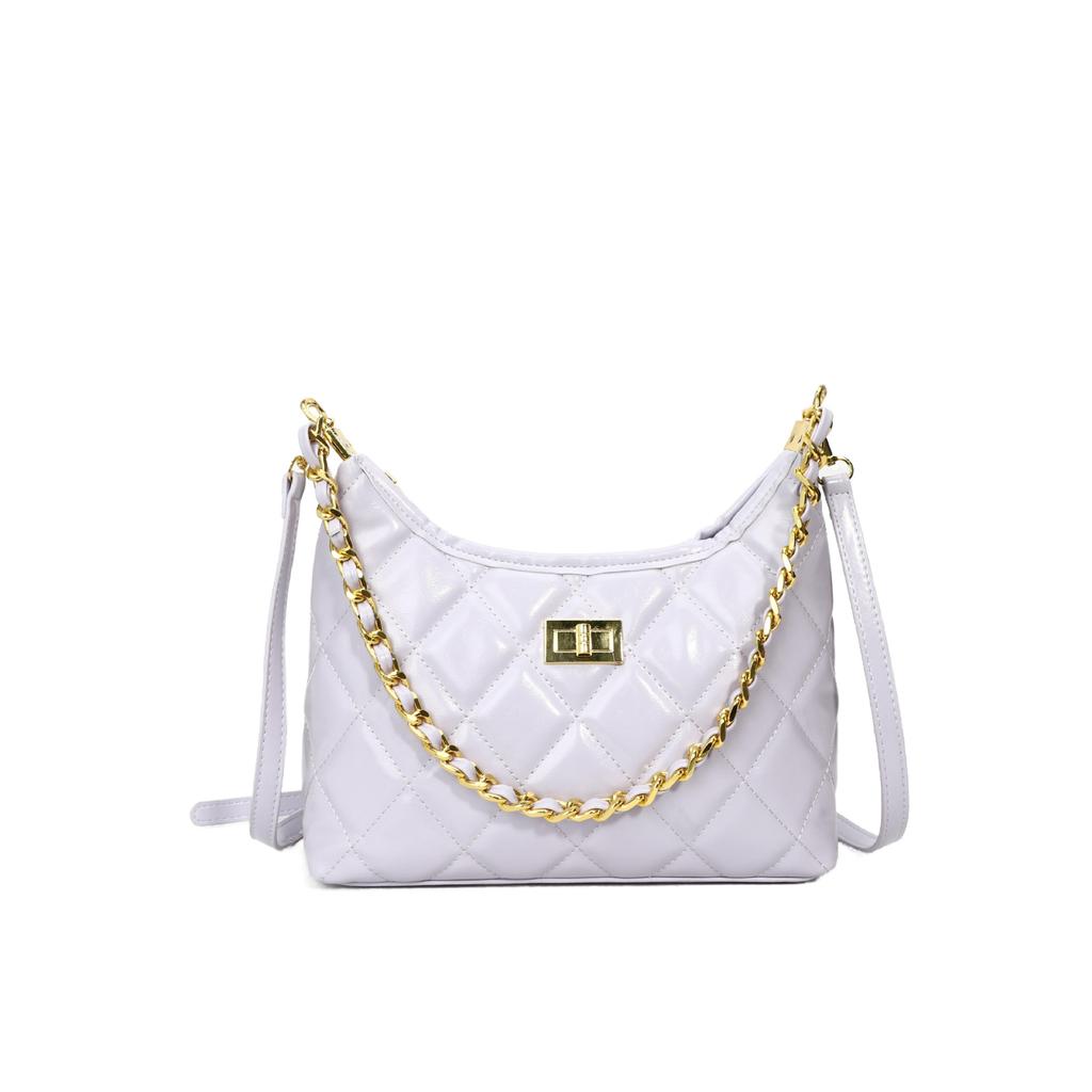 2025 new light luxury small fragrant diamond chain underarm bag fashion versatile temperament advanced sense messenger bag women