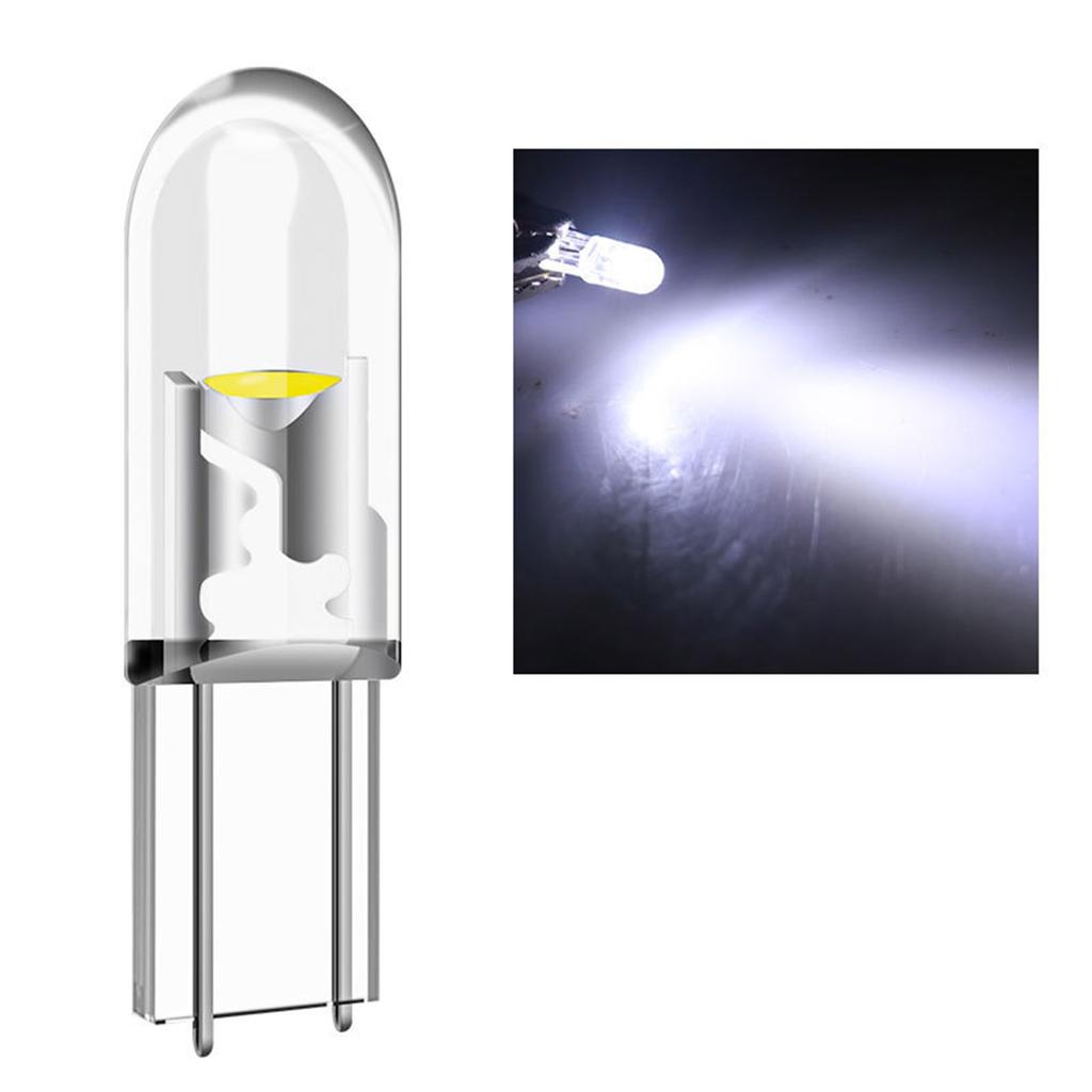 10pcs T5 LED Car Dashboard Lights Heat Resistant LED Dashboard Bulbs Vehicle Accessories Easy To Use for Night Driving