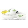 Crocs Tamanco Plataforma Clássico BNK Limão Azedo Sonho Estrela Doce Fresco Caixa de Presente Sapatos com Furos Feminino Verde e Branco