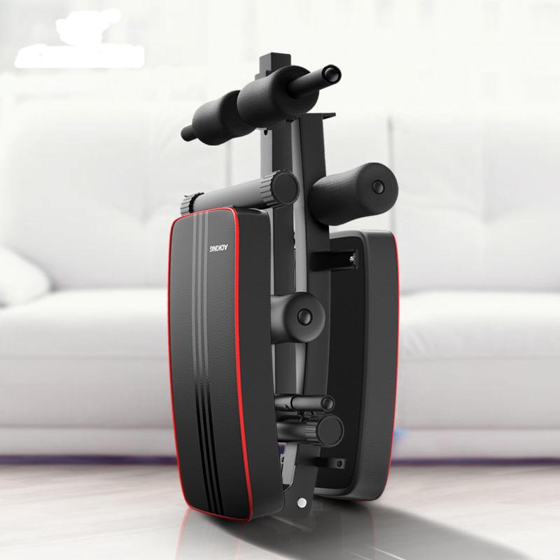 Multifunctional Folding Sit-up Board for Men's Abdominal Training and Home Fitness