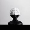 Resin Handicraft Artificial Figure Sculpture Black and White Figurines Abstract Portrait Home Decoration Accessories