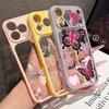 Butterfly Print Case For iPhone 17 Pro Max For iPhone 16 15 14 13 Pro Max Luxury Hybrid TPU+PC Clear Back Hard Cover