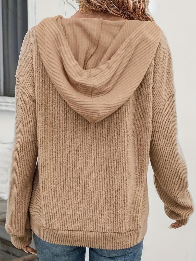 Fall/Winter Hooded Padded Long Sleeve Sweatshirt Top