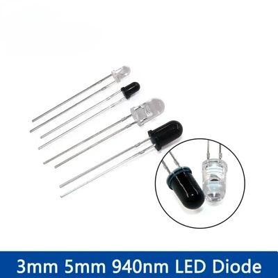 10 Set 5mm 3mm 940nm LED Diodo Emettitore e Ricevitore a Infrarossi Diodo 1.4-1.6V 20MA