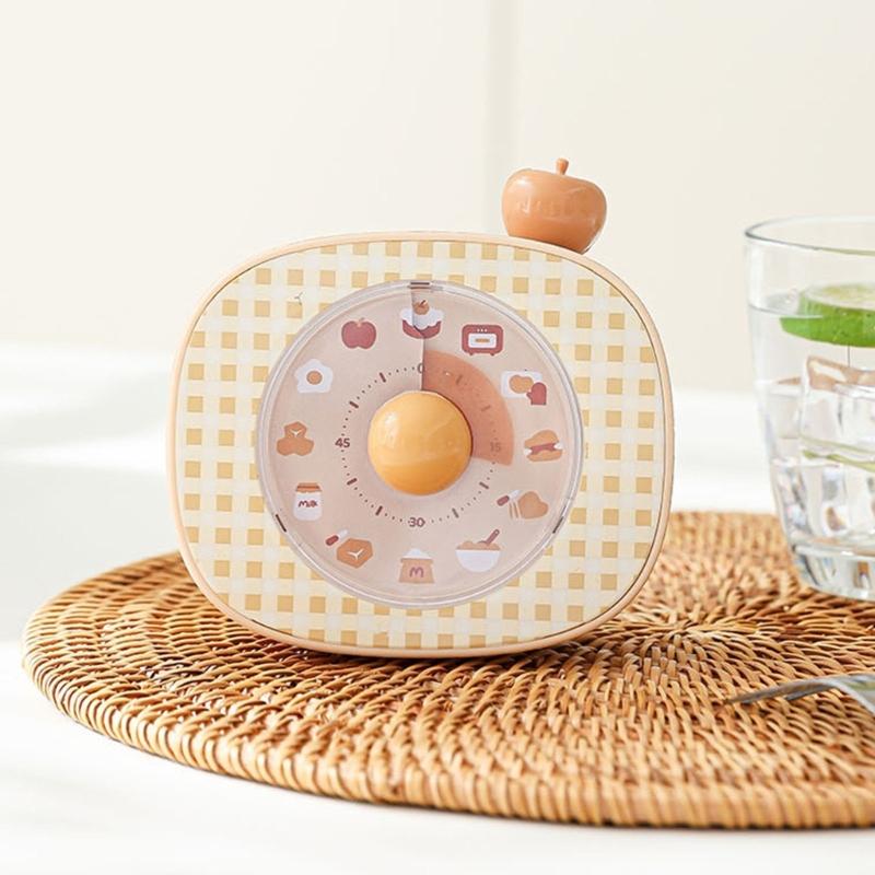 Portable Visual Rotating Timer Quiet Count Down Clock For Study Kitchen Cooking Use Time Management Device