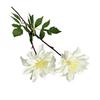 2 Köpfe Künstliche Dahlienblumen Realistisches Seiden-Dahlien-Strauß mit langem Stiel 28 Zoll Herbst-Blumenarrangement für DIY-Hochzeits-Tischdekoration Zuhause