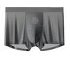 Plus Size Men's Ice Silk Boxer Briefs: Breathable, Antibacterial, Seamless Underwear with Ventilation