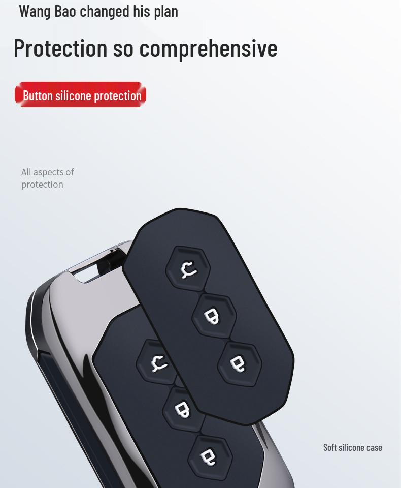 Wuling Capgemini 2020 Key Cover: Smart Remote Metal Case & Buckle
