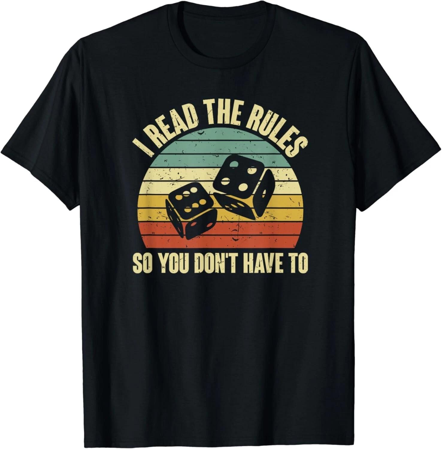 

Game Night Adults Funny Board Games I Read The Rules Gift Unisex T-Shirt S