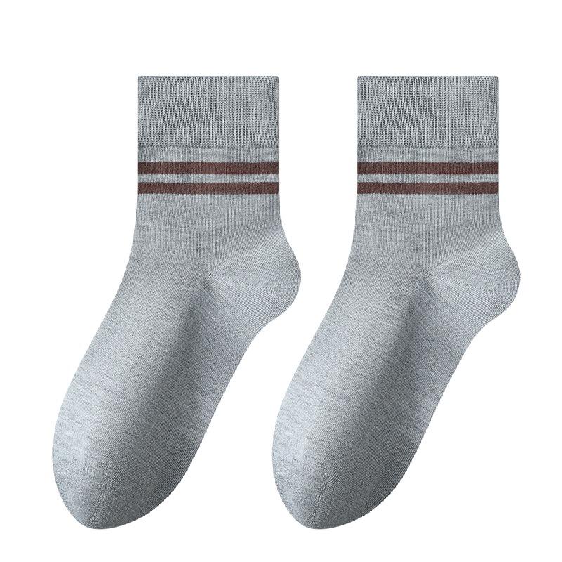 Men's Autumn and Winter Cotton Parallel Bars Anti Pilling Deodorizing Cotton Socks