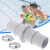 Pack Of 4 Pool Hose Replacement divisions With 8 Fasteners For Secure Water Tight Connection In Swimming Areas And Fountains