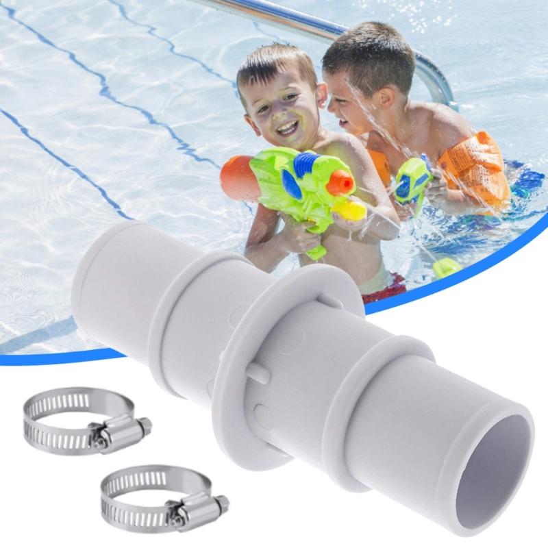 Pack Of 4 Pool Hose Replacement divisions With 8 Fasteners For Secure Water Tight Connection In Swimming Areas And Fountains