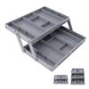 Drawer Organizer Long Lasting Multi Functional Various Sizes Containers Jewelry Organizer Tray Robust Folding Plastic for Home