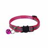 Cartoon Cat Head Reflective Pet Collar Colorful Bell Adjustable Safety Neck Strap Fashion Pet Collar For Kitten Puppy Small Dog