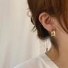 Modern Semicircle Thick Daily Hoop Earrings