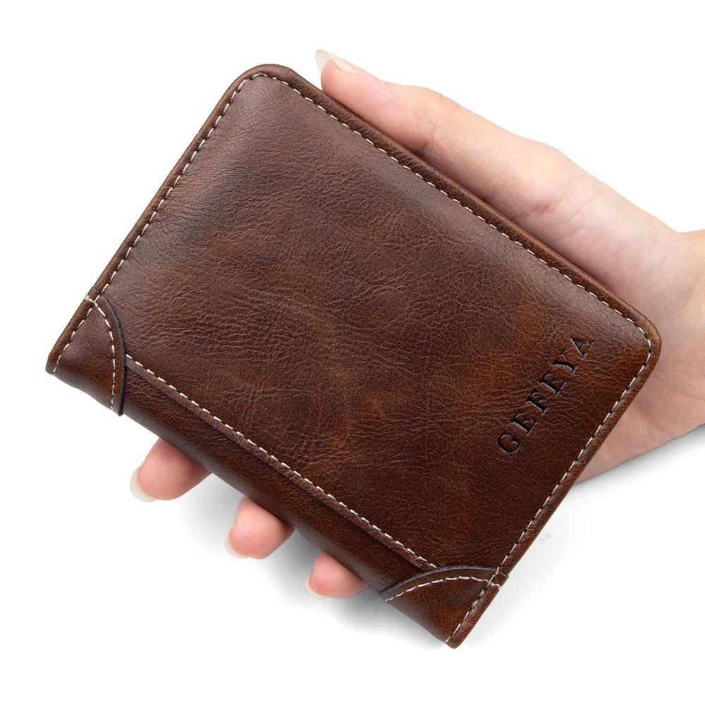 Men's Slim Multifunctional Minimalist Wallet and Coin Purse with Money Clip